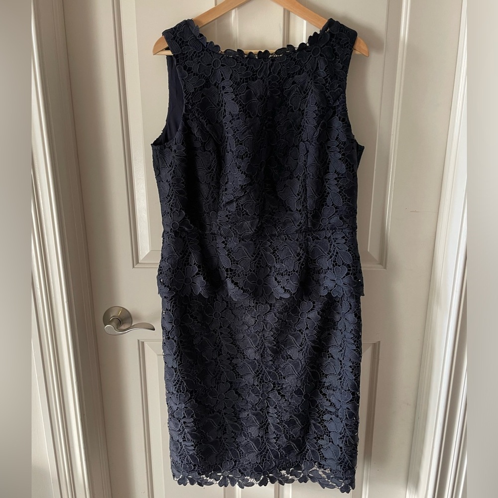 Talbots Peplum Lace Dress